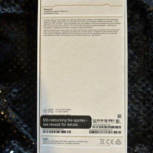 *EMPTY BOX ONLY* Apple iPhone 13 Box Black, High Quality! No scuffs or marks